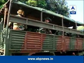 Army flag-march in Muzaffarnagar