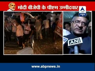 Ravi Shankar Prasad happy with announcement of BJP's PM candidate