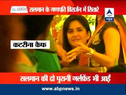 Katrina, Sangeeta Bijlani reach in Salman's Ganpati visarjan