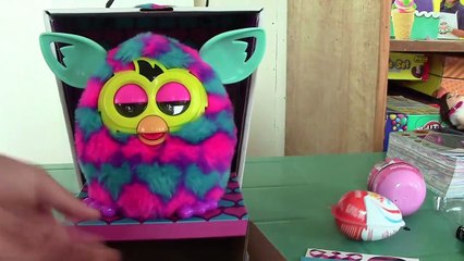 Furby Boom Hello Kitty Surprise Eggs Kinder Joy Surprise Eggs, Furby Boom Eats Kinder Surprise Egg