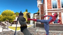 Finger Family Children Nursery Rhymes Spiderman Vs Batman Cartoons | Finger Family Epic Rap Battles