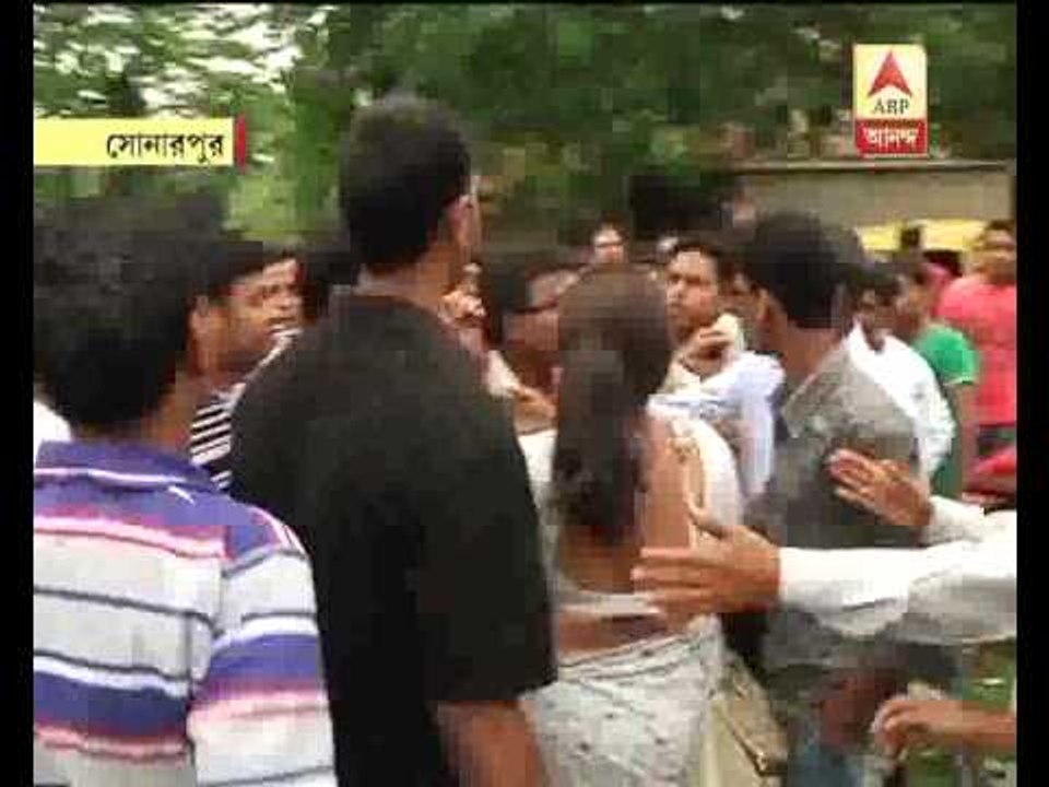 rupa Ganguly gherao at sonarpur