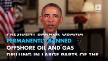 Obama bans offshore oil drilling in parts of Atlantic and Arctic Ocean
