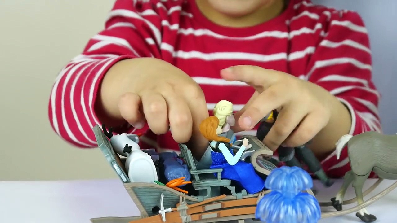 DISNEY PRINCESS FROZEN CASTLE TOY for Kids with Elsa Anna Olaf Magic Clip Princesses