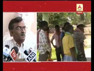 Suryakanta announces protests will be held tomorrow in burdwan on 'suicide' by farmers.