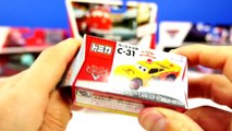 CARS Toy Lightning McQueen Ambulance Mater and Fire Department Red Takara Tomy Rescue Go Go