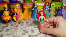 Принцессы Диснея в ритме лета Плей До Play Doh Design Dress Dolls Princess MagiClip