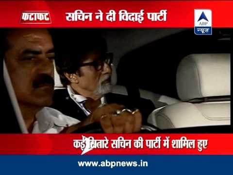 Celebs, cricketers and politicians attend Sachin's party in Mumbai