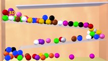 Learning Colors With 3D Color Balls Game, Teaching Colours for Babies,3D Colors Nursery Rhymes