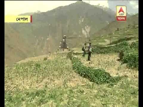 IAF Chopper brings relief material at remote areas of earthquake hit Nepal