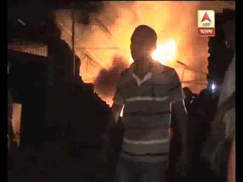 chemical godown gutted in fire at topsia, kolkata