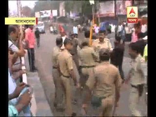 lathi charge on bandh supporters at asansol