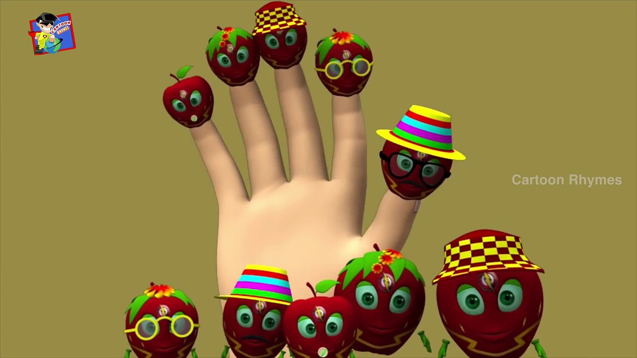 Flash | Apple Finger Family | Super Hero Finger Family | Finger Family Rhymes | Cartoon Rhymes