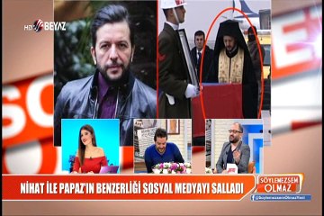 Nihat Doğan ile papaz'ın benzerliği şoke etti
