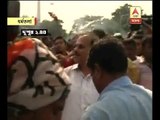 Adhir at sit-in protest at Dharmatata during Nabanna March of Congress