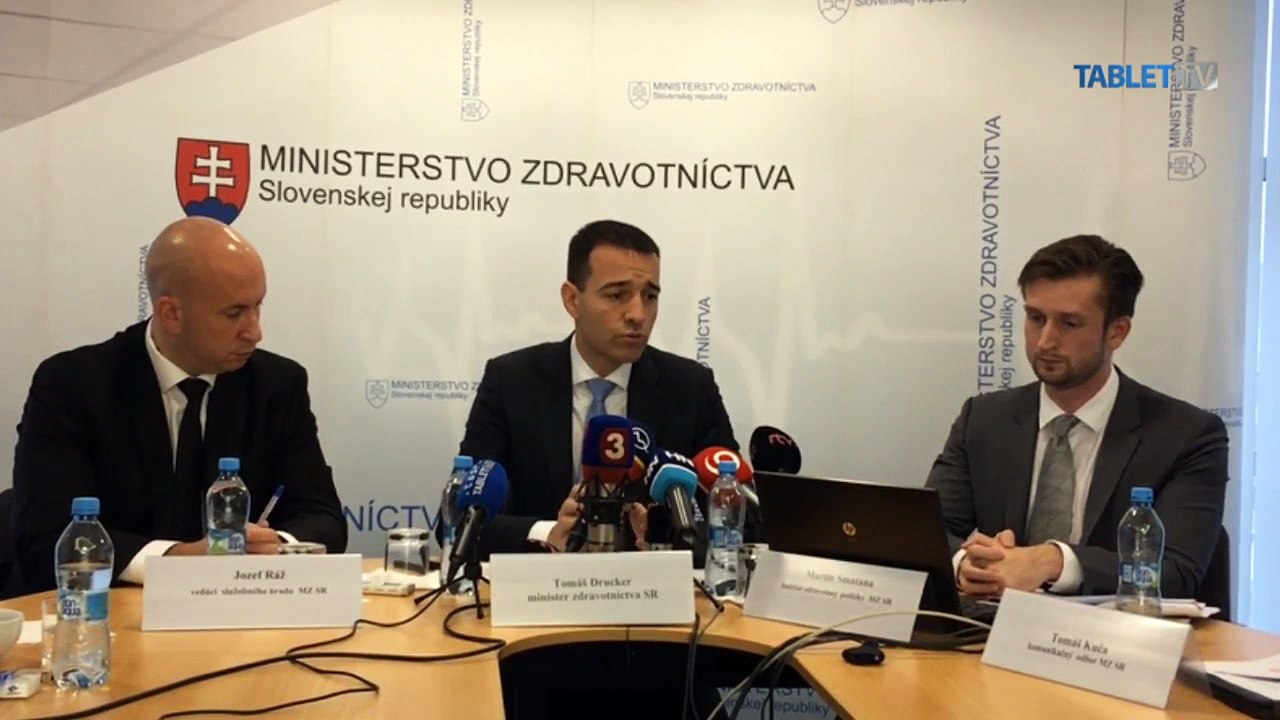 ZÁZNAM: Tlačová konferencia ministra zdravotníctva Tomáša Druckera