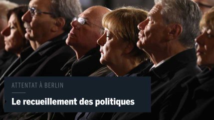 Download Video: La classe politique allemande rend hommage aux victimes de l'attentat de Berlin