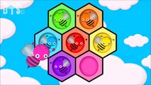 Best Learning Animated Video for Kids: Learn Colors & Sorting with Preschool Toy Bees and Beehive!