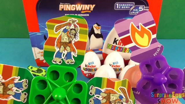 11 Jajko Niespodzianka Pingwiny z Madagaskaru Kinder Niespodzianki Киндер Пингвины Мадагаскара Jajka