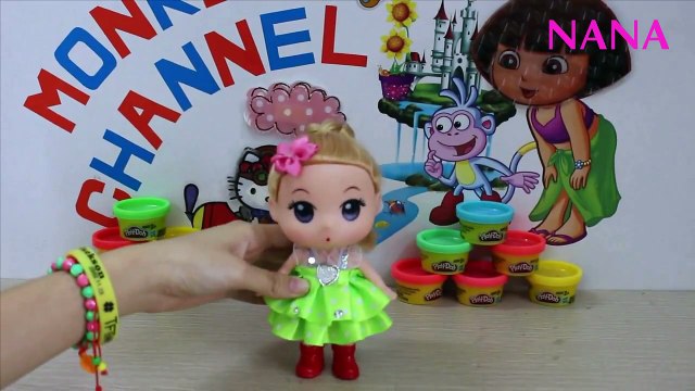 Đồ chơi đất nặn Play Doh - Đồ chơi Play Doh dạy bé làm hoa dây leo bằng Play Doh Bé NaNa