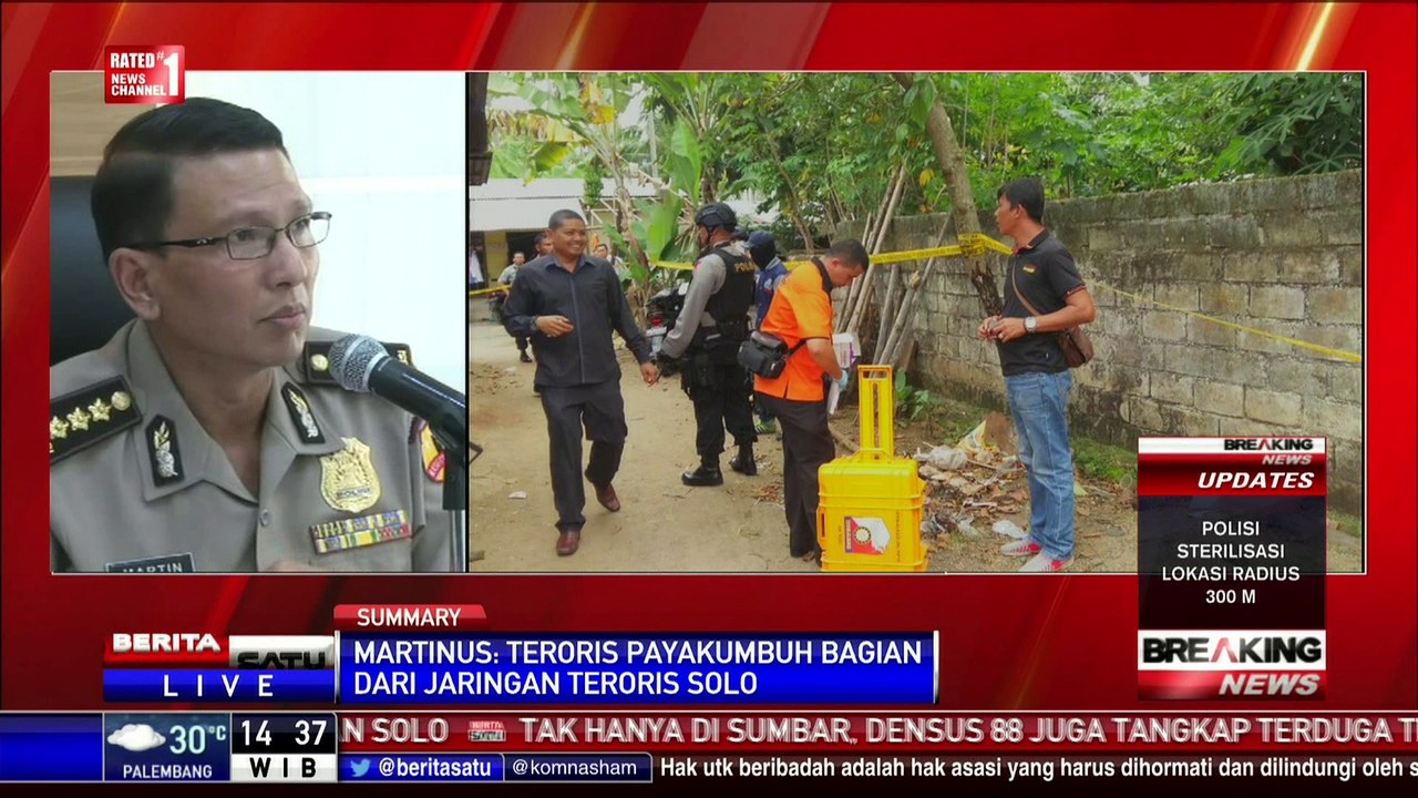 Mabes Polri Konferensi Pers Penangkapan Teroris Berbagai Tempat