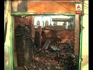 about ten shops gutted in Bagmari, 1 dead