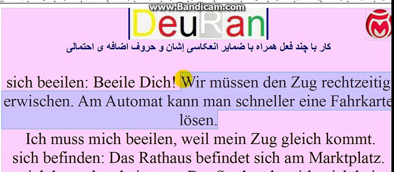 20 Verben mit Reflexivpronomen Akkusativ 2