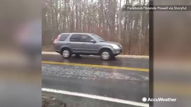 Icy roads lead to car accidents across the nation