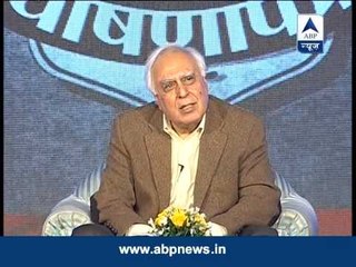 Watch Kapil Sibal face some tough questions on GhoshanaPatra