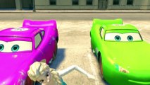 Disney Cars Pixar Frozen Princess & Lightning McQueen Colors Nursery Rhymes