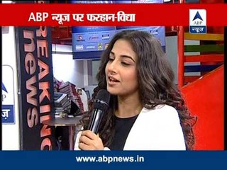 Must Watch: Farhan Akhtar & Vidya Balan visit ABP Newsroom
