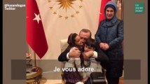 Recep Tayyip Erdogan a rencontré celle qui incarne l'horreur de la guerre en Syrie