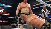 Wwe Raw 29_08_2016 Brock Lesnar attacks Randy Orton Again Again Again