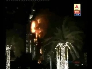 fire in a five star hotel at Dubai