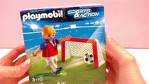 Playmobil voetbal Nederlands – Voetbaltraining met de nummer 7 – Met doeltje en voetbal
