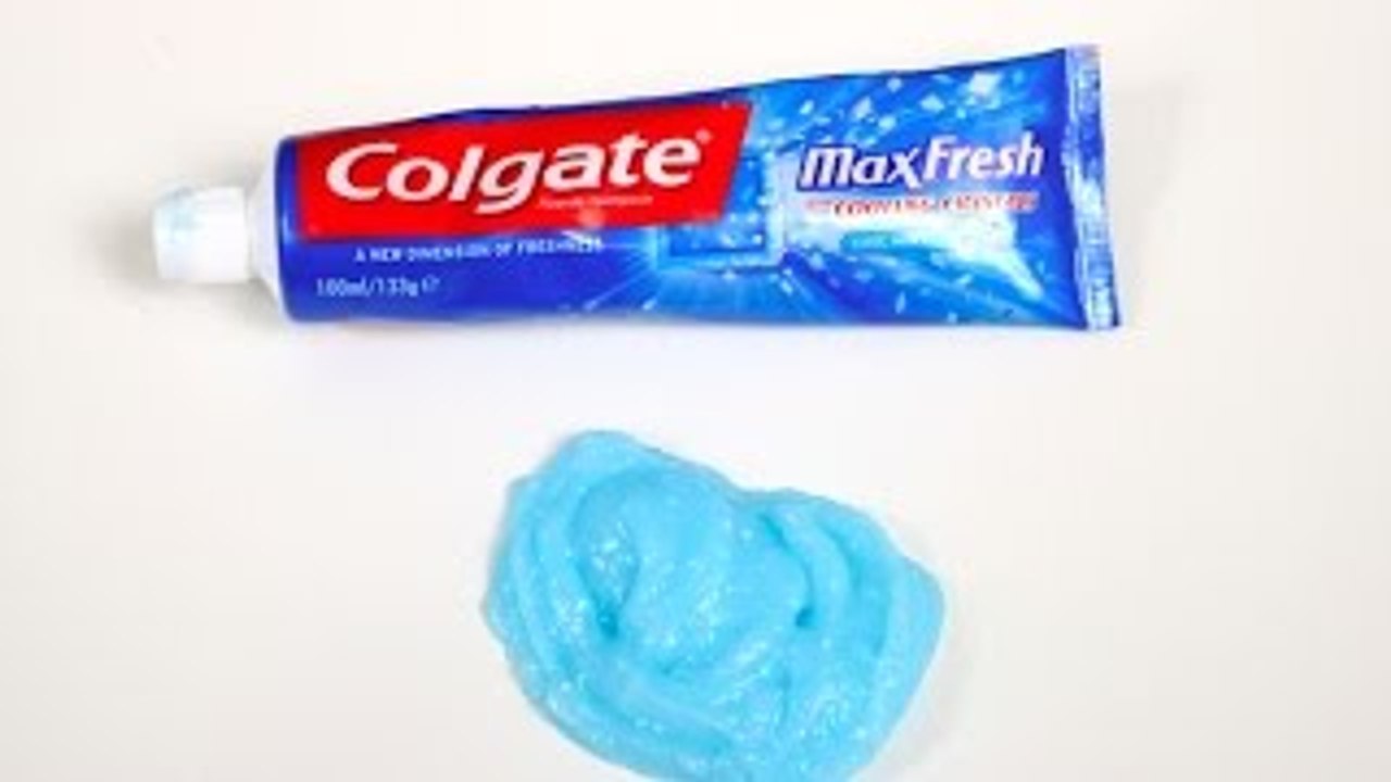 How to Make Slime Colgate Toothpaste and Glue, Without Borax , Without Starch and Without
