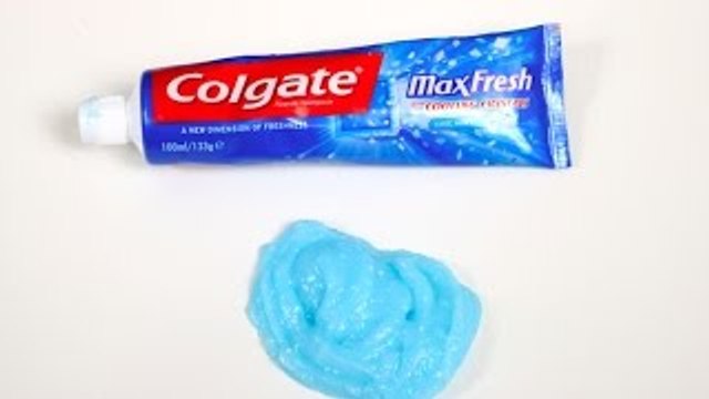 How to Make Slime Colgate Toothpaste and Glue, Without Borax , Without Starch and Without