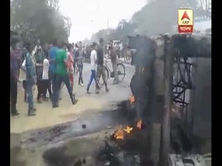 Belghoria Expressway Accident: Angry mob attack police, burn their rifles