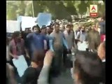 rally of journalists in Delhi to protest yesterday's attack on them outside patiala court