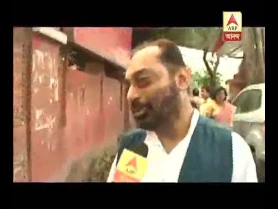 anindya celebrates Saraswati Puja in his son's school