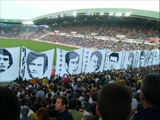 Tifos du match Nantes - Brest