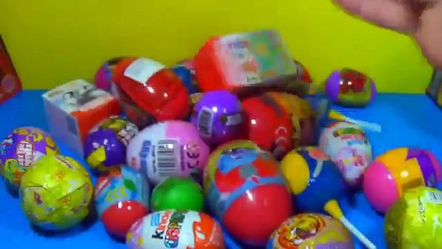 80 Surprise Eggs Kinder Surprise SpongeBob Toy Story Cars Spider man Hello Kitty MARVEL Heroes 1