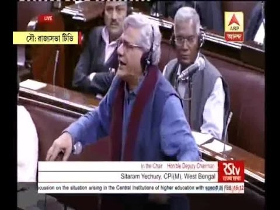 War of words between Sitaram Yechury and Smriti Irani in Rajyasabha