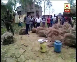 bomb recover near TMC party office at nanoor, Birbhum