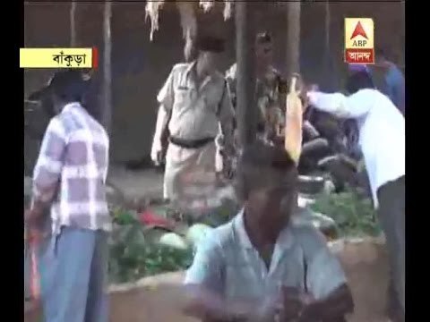 While vote is going on at Bankura, Central force workers are busy in buying vegetables
