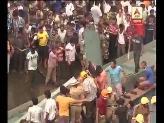 Vivekananda Over bridge collapsed: Top shot of the spot