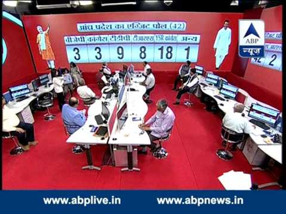 Andhra Pradesh Exit Poll: BJP 3, Congress-3, TDP 9, TRS-8, YSR Cong-18, Others- 1