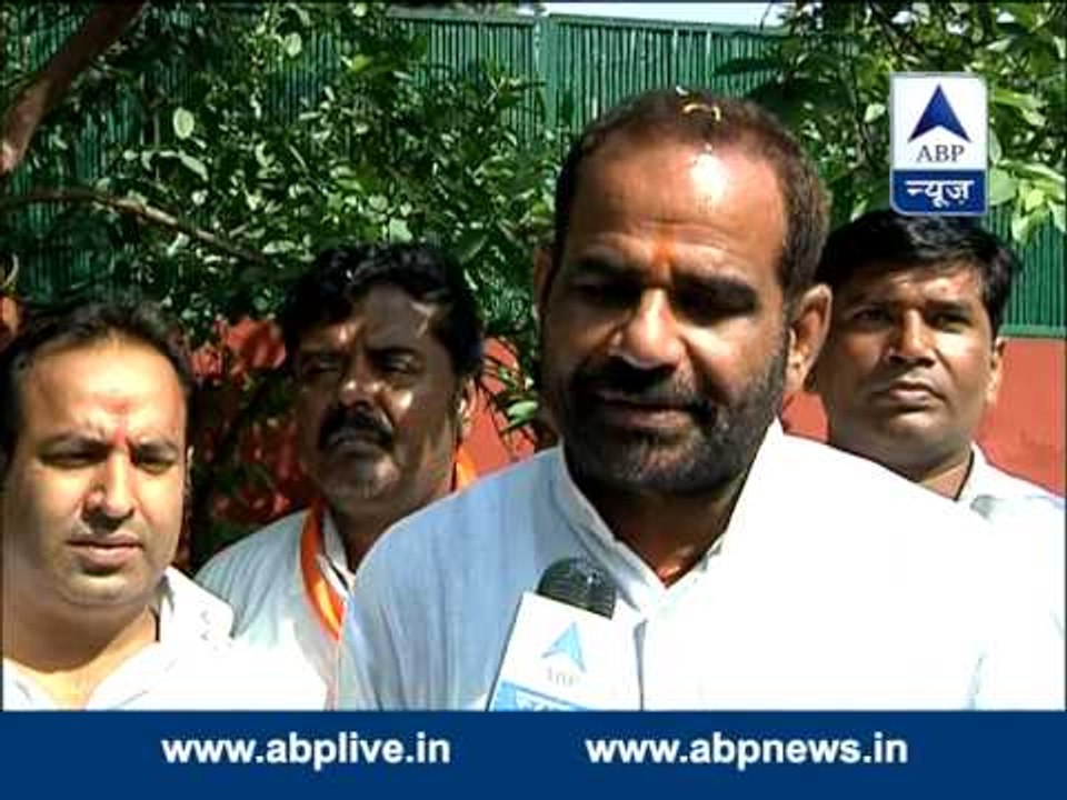 Ramesh Bidhuri after winning LS polls from Delhi