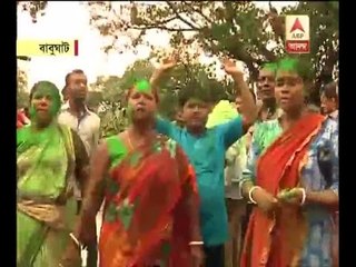 Trinamul supporters celebrate in Babughat as party closes in on win
