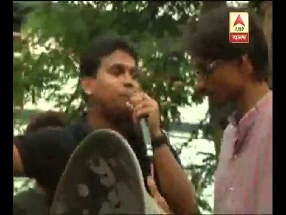 ABVP state secretary threatens JU students during protest rally